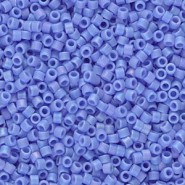 Miyuki delica kralen 11/0 - Matted opaque light blue ab DB-881